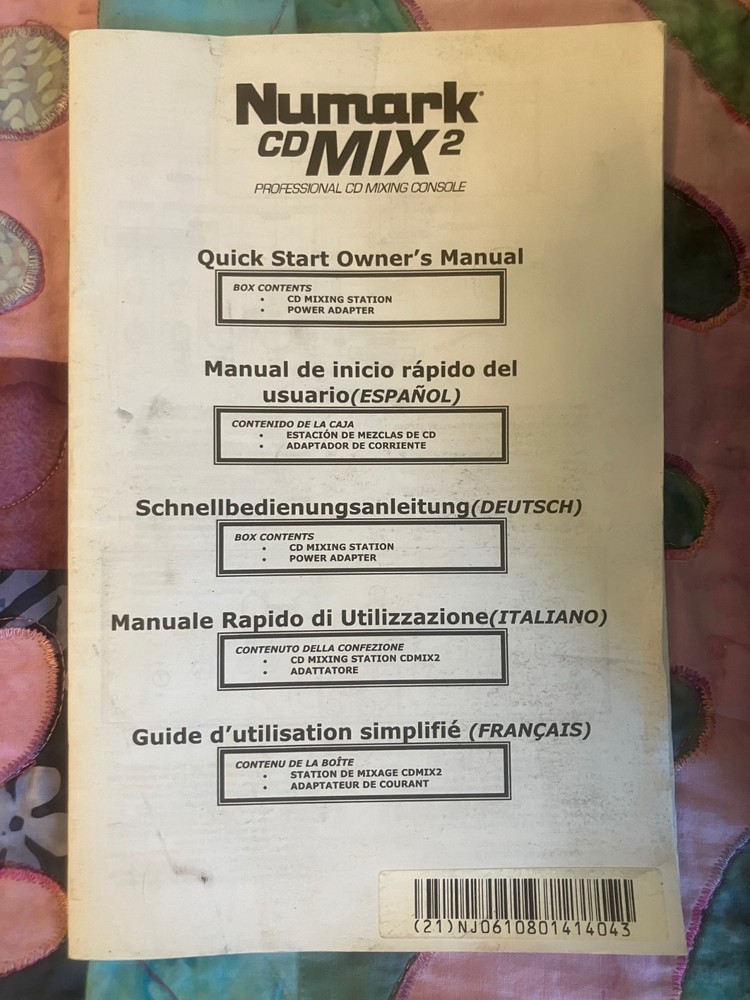 Numark CDMIX2, DJ Console, late 2000s model.