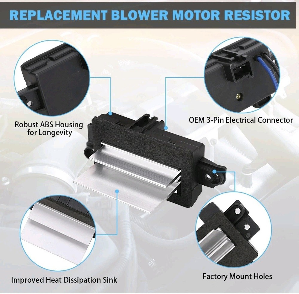 AC Blower Motor Resistor Control Module Compatible W Chevy GMC Cadillac 4P1516