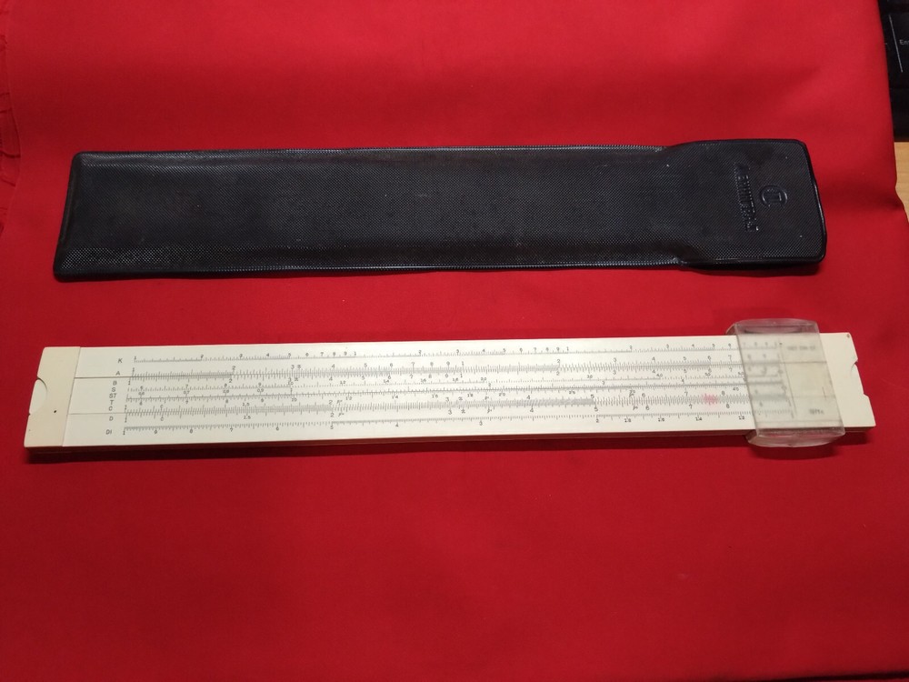 Soviet logarithmic multi ruler, slide Ruler smal made in USSR