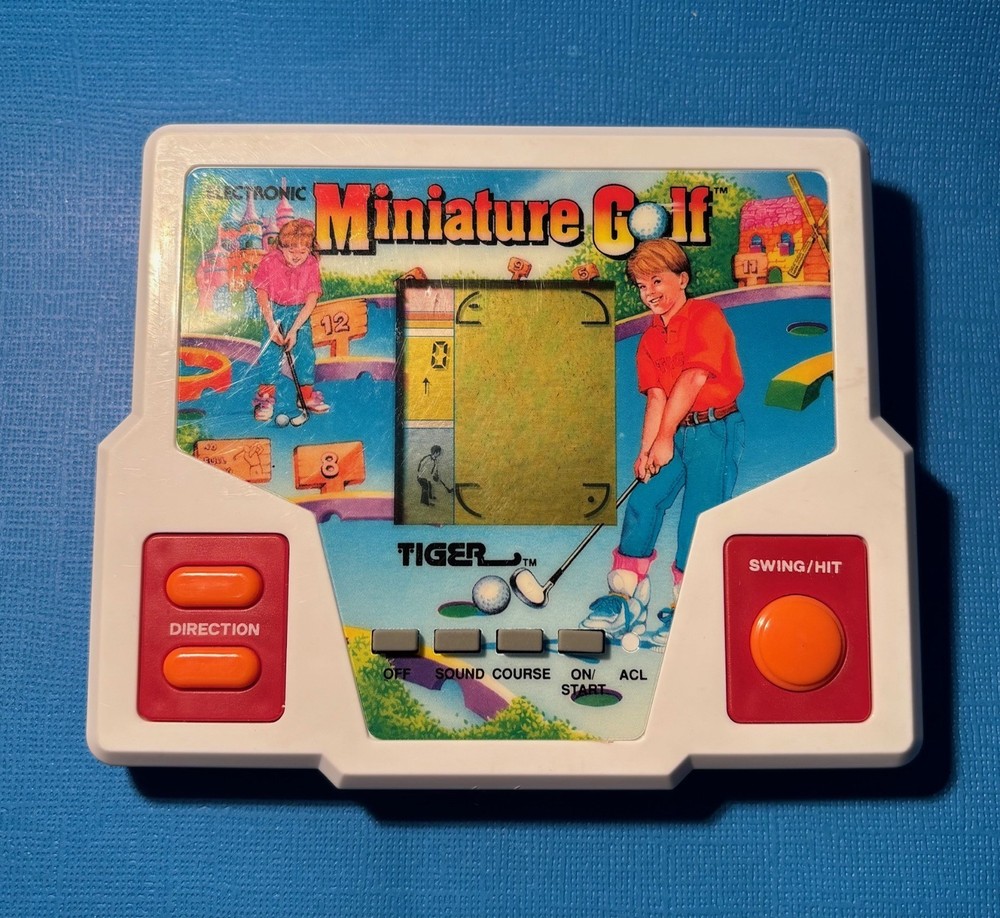 Tiger Electronics Miniature Golf Handheld Game 1988 (Tested)