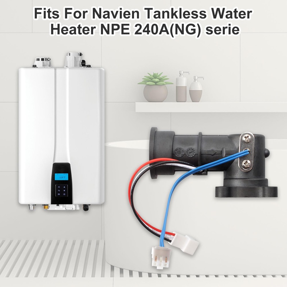 30008571A Flow Sensor Fits for Navien Tankless Water Heater NPE 240A(NG)...