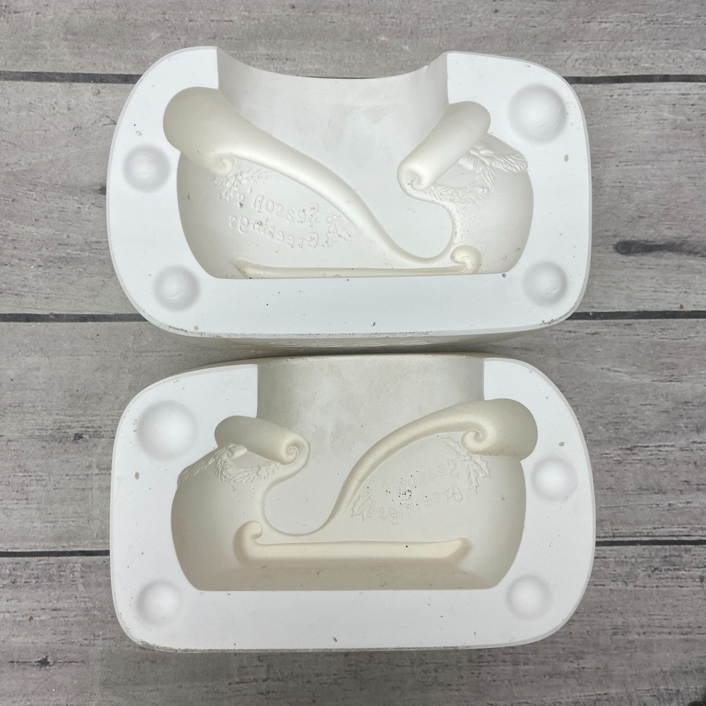 2003 Creative Paradise Inc Ceramic Casting Mold Small Sleigh #3669