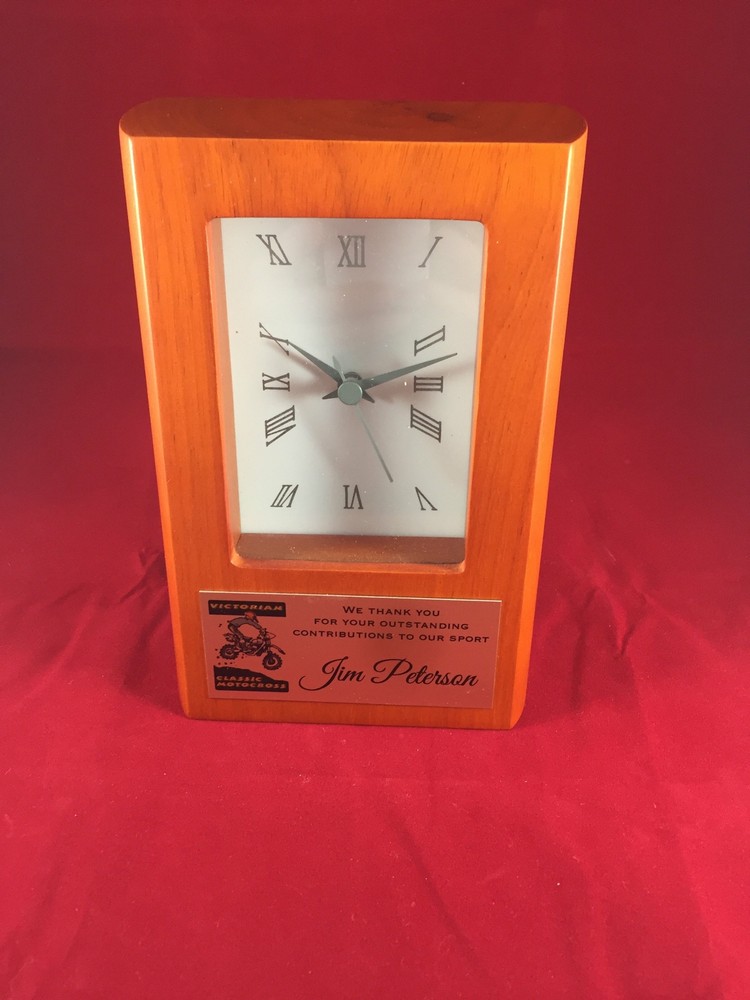 Clock Executive Desk - Birch