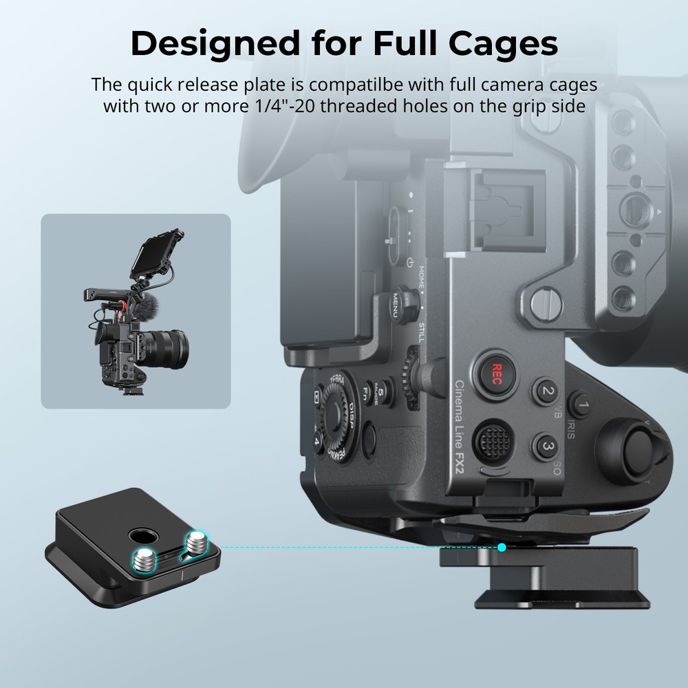SmallRig Universal Quick Release Plate for Arca-Type ith 1/4''-20 Screw