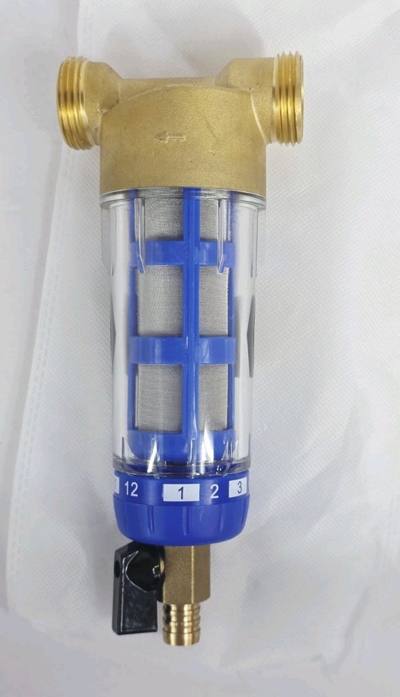 Water Pre-Filter Sediment Filter 40 Micron Reusable Spin Down Sediment System