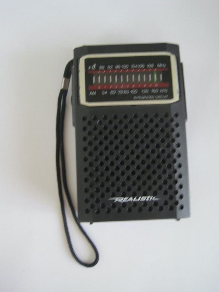 Realistic Transistor Radio Clean Battery Case