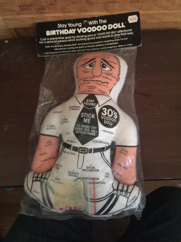 1987 Birthday Voodoo Doll Never Removed From Package