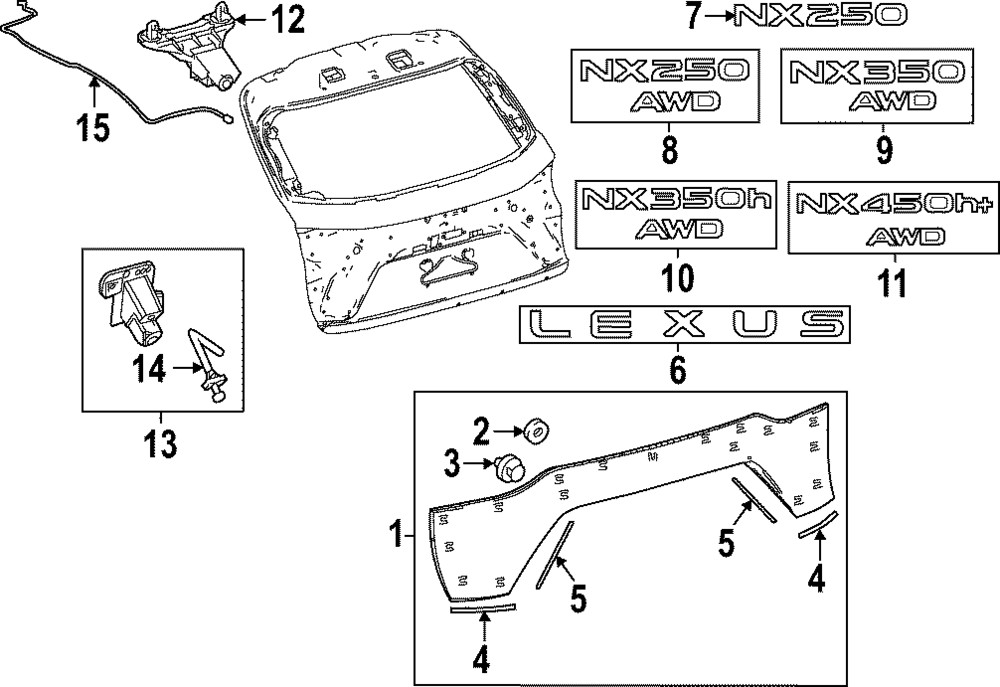 Genuine Lexus Finish Panel 76801-F6900