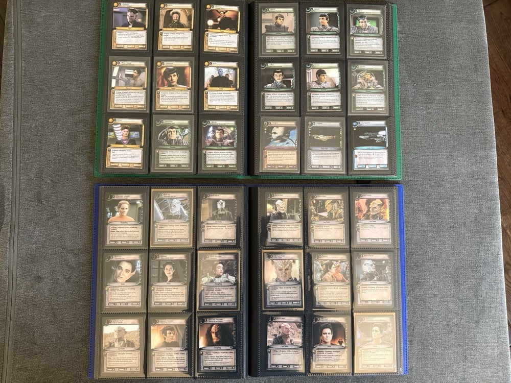 Star Trek CCG Second Edition 2E 2 Complete Sets Energize & Call To Arms + Extras