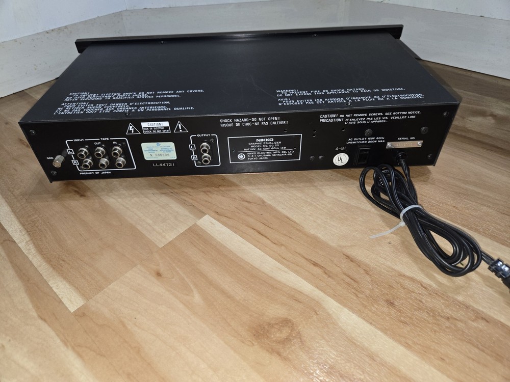 Vintage NIKKO Graphic Equalizer EQ 20 TESTED!