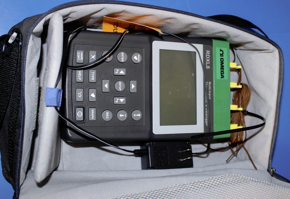 OMEGA RDXL8 8 Input Portable Thermometer Data Logger