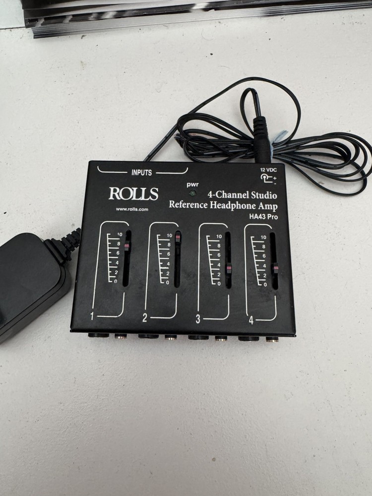 Rolls HA43 4-Channel Studio Reference Stereo Headphone Amp