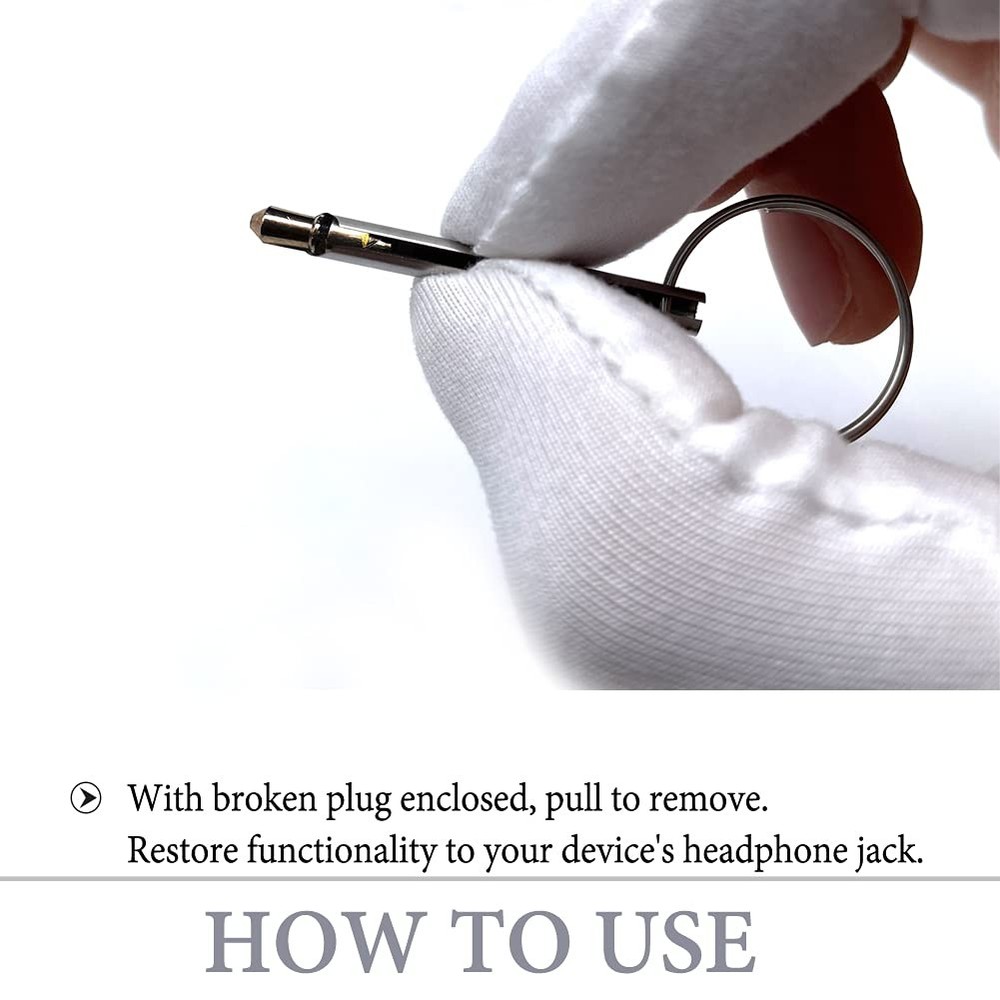 kenddeel Headphone Plug Extraction Tool- Remove Broken 6 pcs