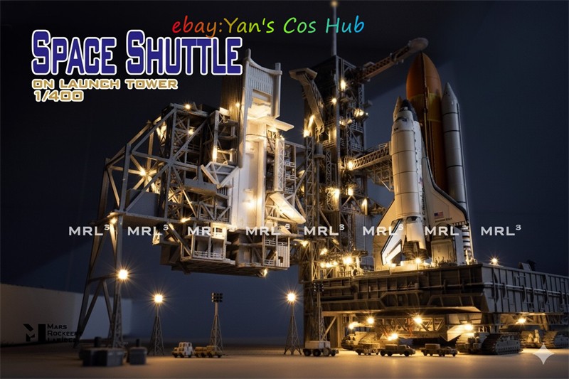 1/400 Dragon Space Shuttle Launch Site 3D Printed Model