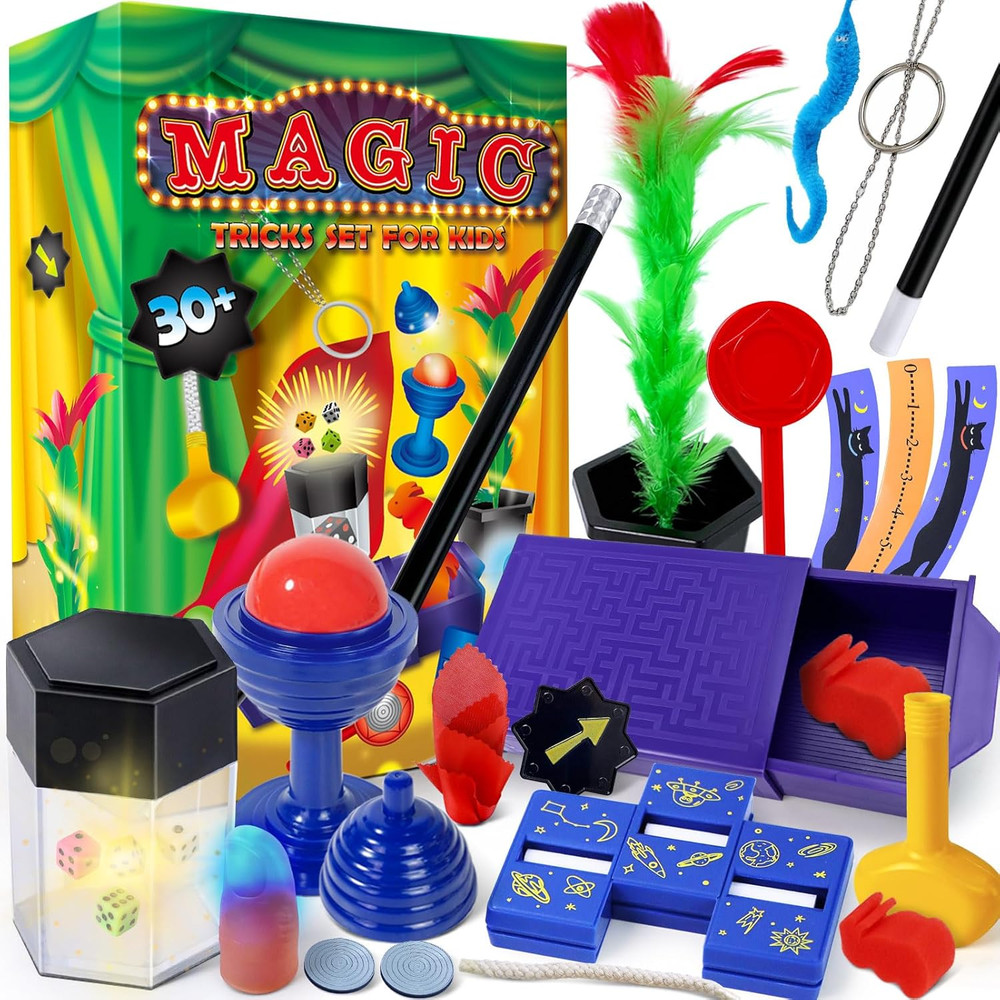 Magic Tricks - Magic Kit Set with Magic Instruction for Kids, Christmas Birthday