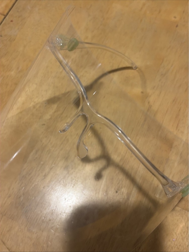 Face Shield Clear Glasses Safety Mask EUC