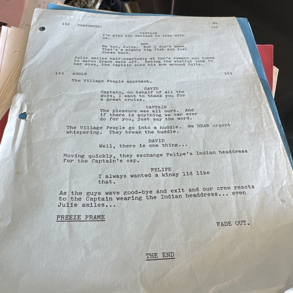 “THE LOVE BOAT” show script K-80