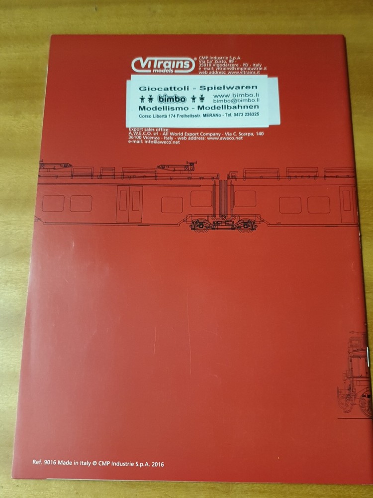 Vitrains Catalog 2016 HO Scale 48 Pages