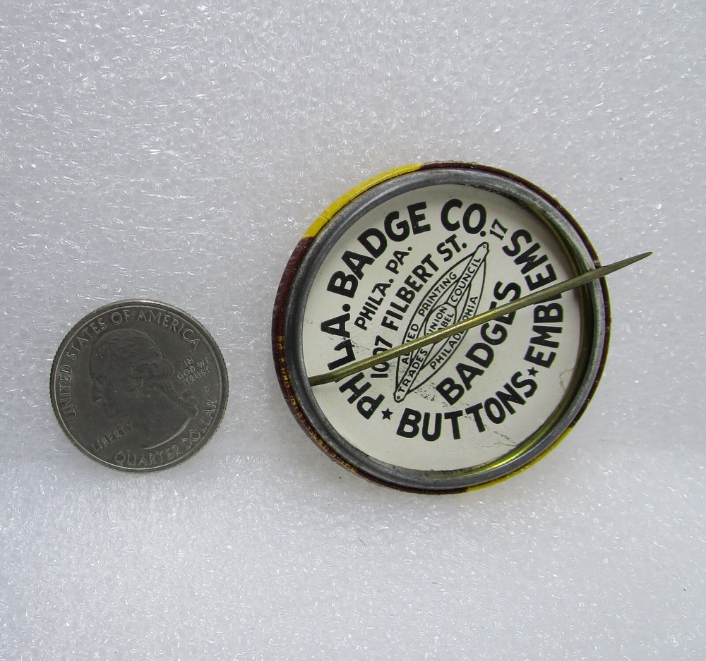 Vintage Appleseed Button Pin