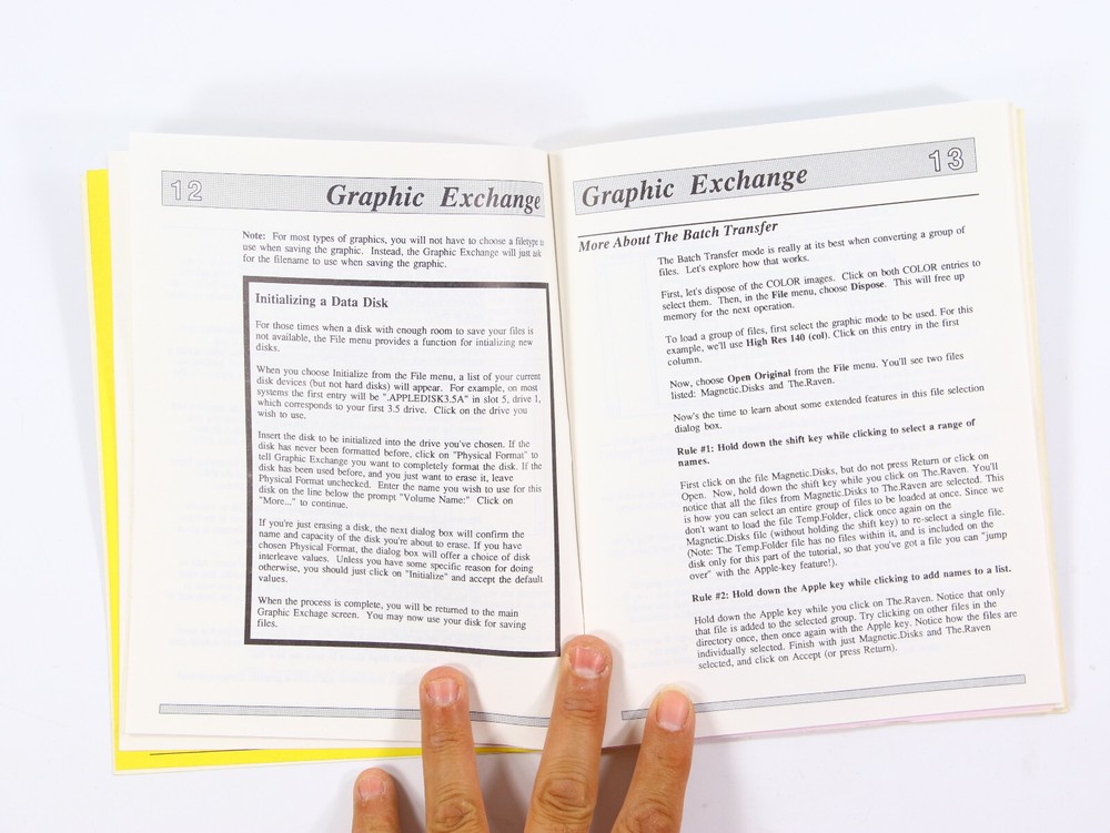 The Graphic Exchange TGE Apple II Graphics Conversion Software & Manual ProDOS 8
