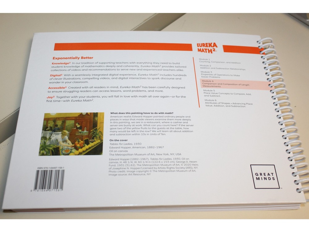 Eureka Math² Squared Grade 1 Module 4 Teacher Book - Weight: 25 oz.