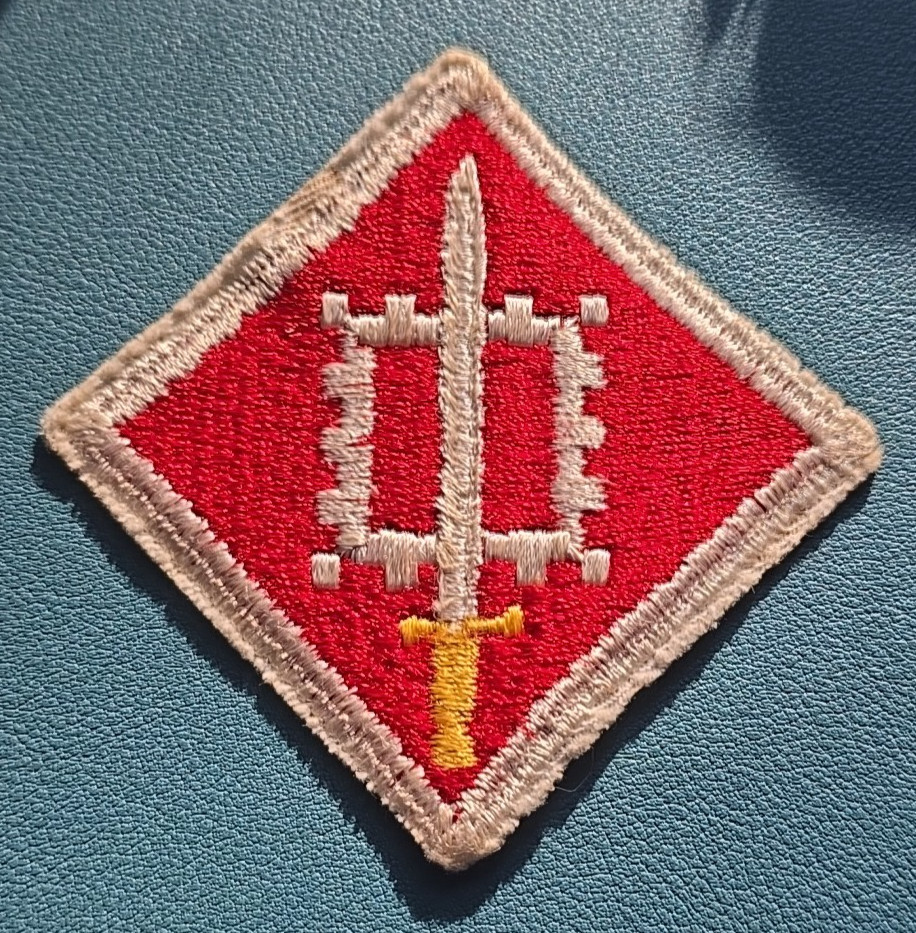US Army 18th engineering Brigade Patch-Cut Edge-White Back-Vietnam*