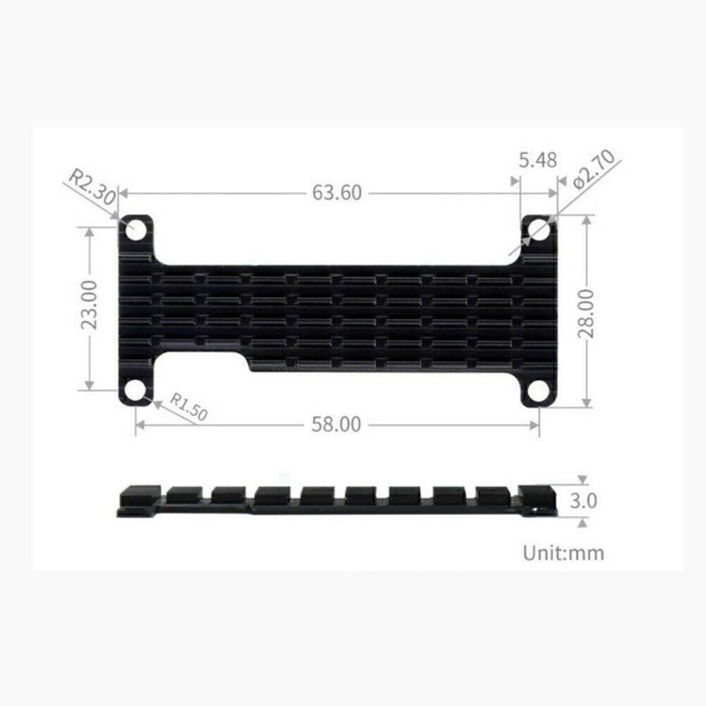 Dedicated Aluminum Heatsink for Raspberry Pi Zero Series Zero / Zero 2 W