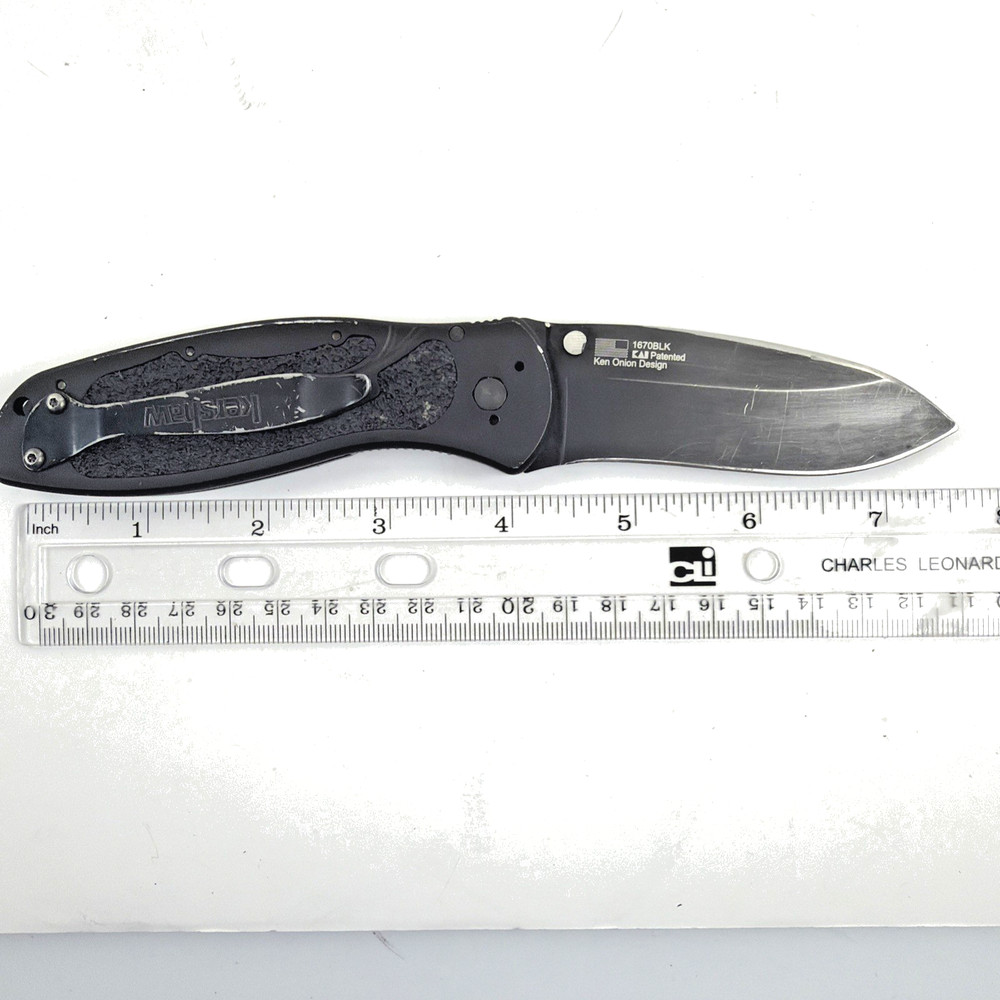 Kershaw Blur Speedsafe Assisted Open Knife 1670BLK Plain Edge