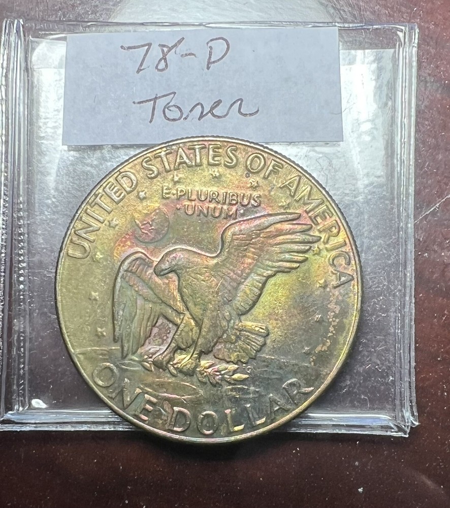 1978-D Eisenhower Ike Dollar - Toning