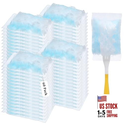 60 PCS 180° Duster Refills Compatible with Dusters 180 Handle Dusters, Heavy