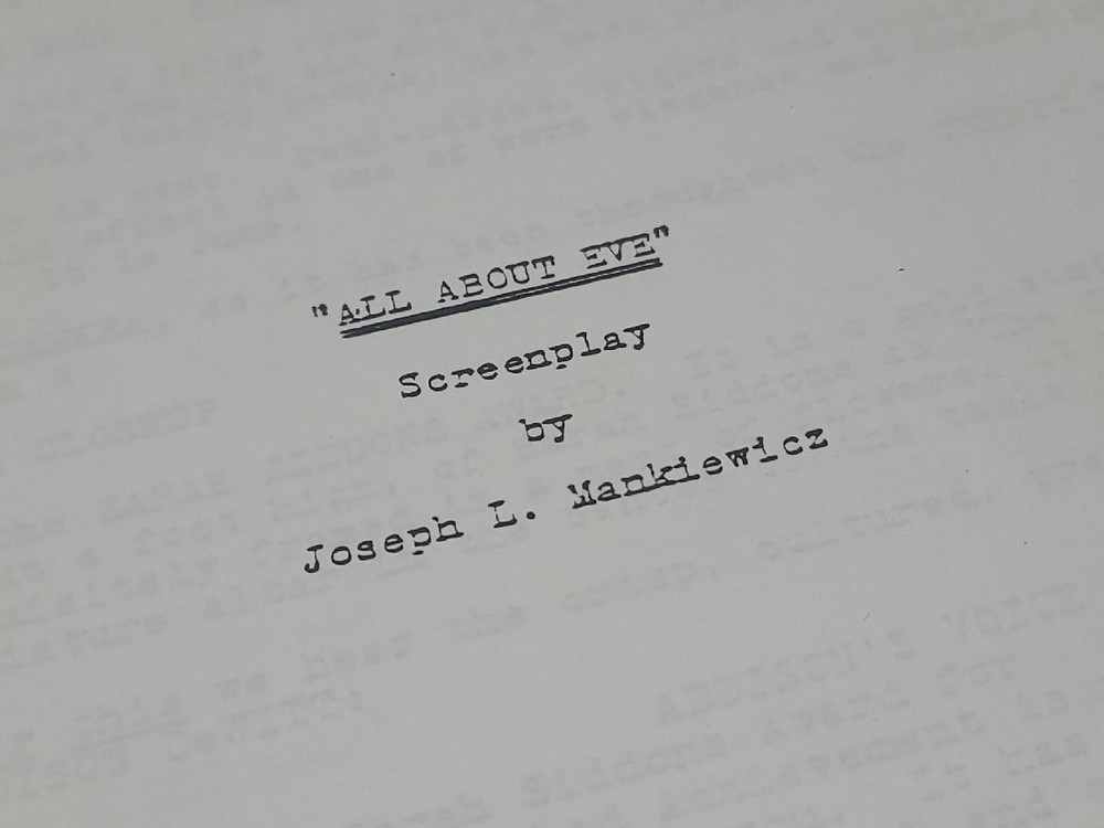 All About Eve Revised Final April 5, 1950 Screenplay Script by Joseph Mankiewicz