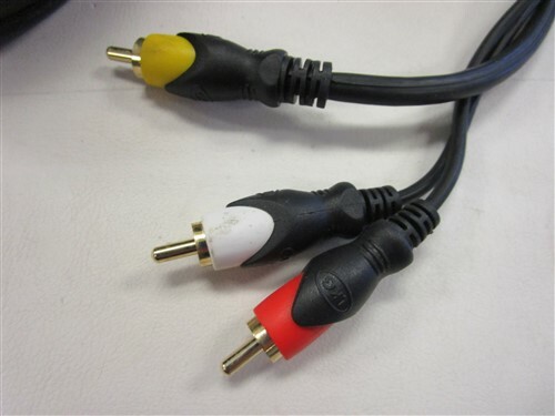 STEREO SHIELDED AUDIO / VIDEO RCA CABLE 49' FEET
