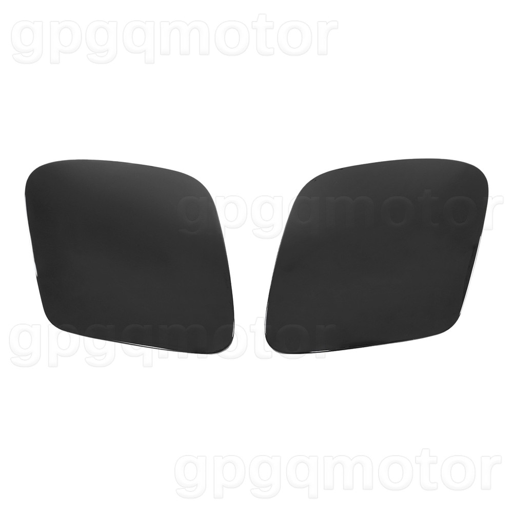 For Corvette C5 97-2004 Gloss Black Pair Front Headlight Cover Beezl Replacement