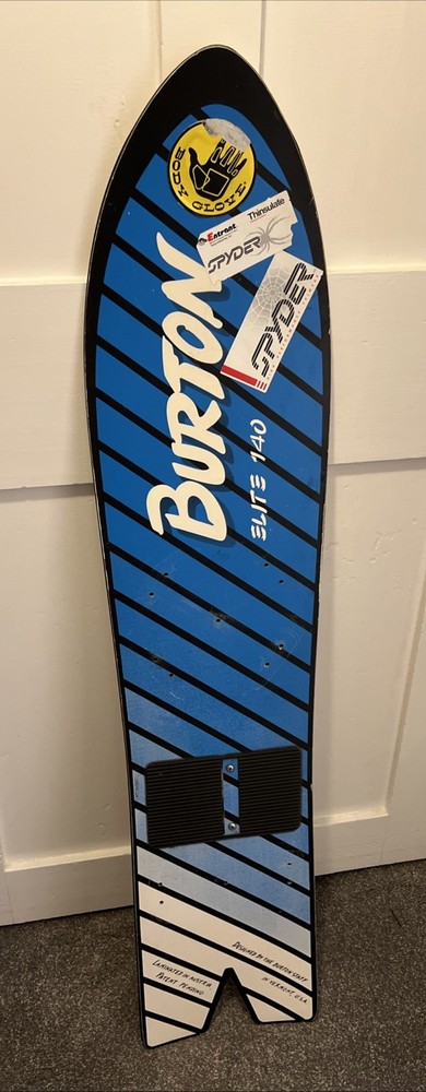Vintage ORIGINAL Dated 1987 BURTON ELITE 140 Snowboard 54” Vermont Blue