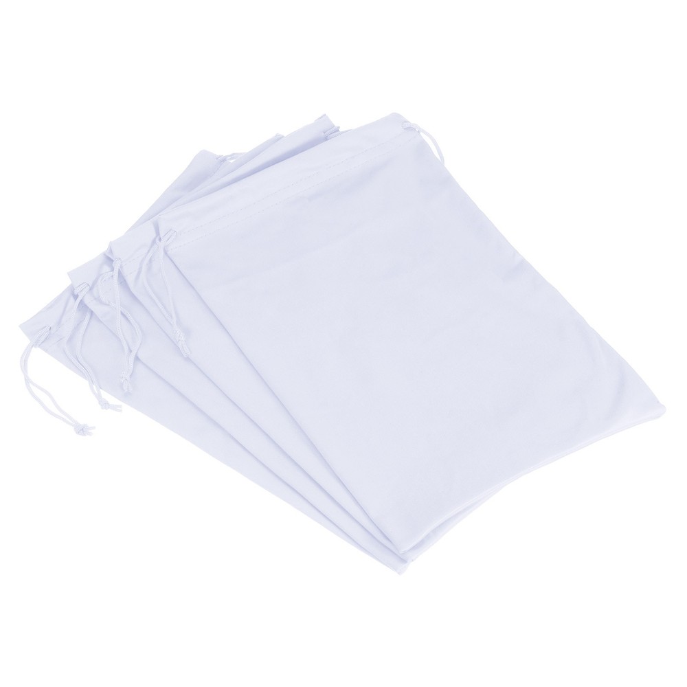 Ski Goggle Bag, 4 Pack Microfiber Snow Goggles Case Drawstring Pouch White