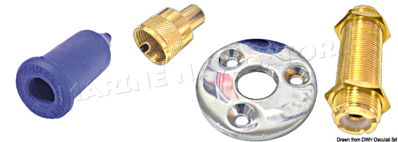 Glomex Coaxial Cable Thru-deck Joint