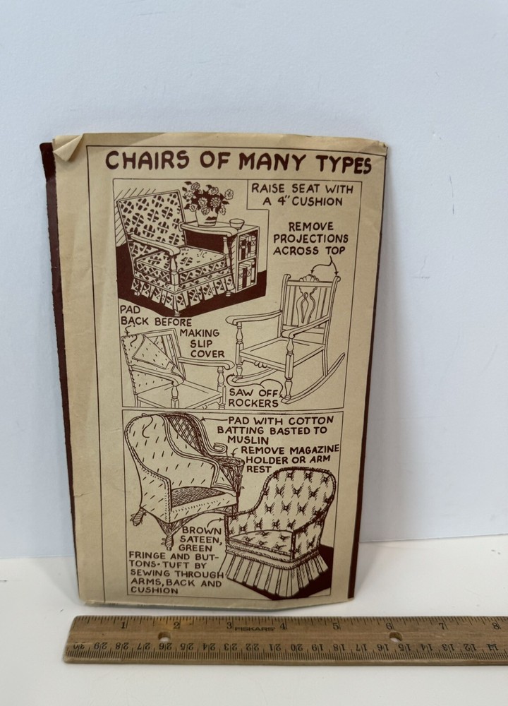 Ruth Wyeth Spears Home Workshop Pattern Making Over Chairs