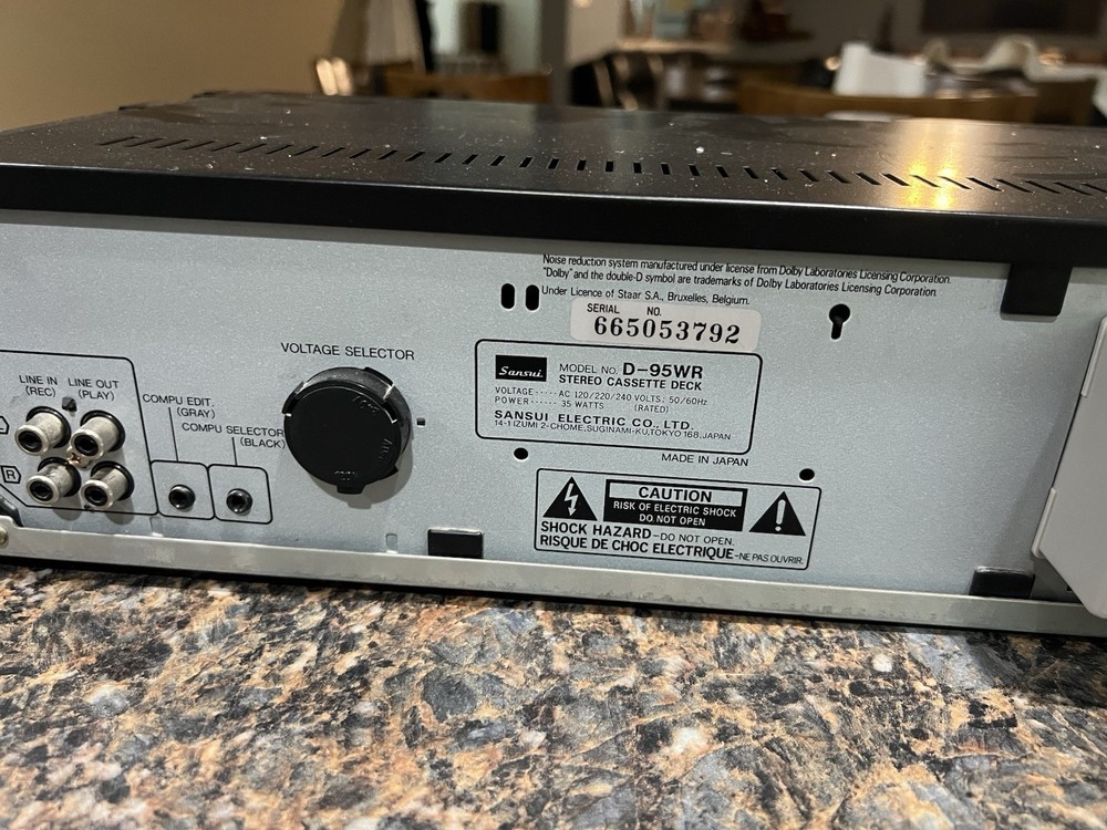 Sansui D-95WR Compu-Synchro Double Reverse Cassette Deck
