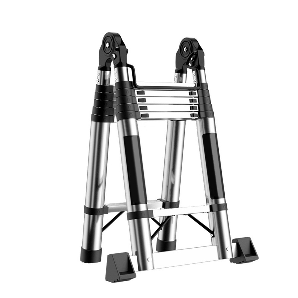 Telescoping Ladder Folding Stainless Steel Extension Multi-Function for Homework