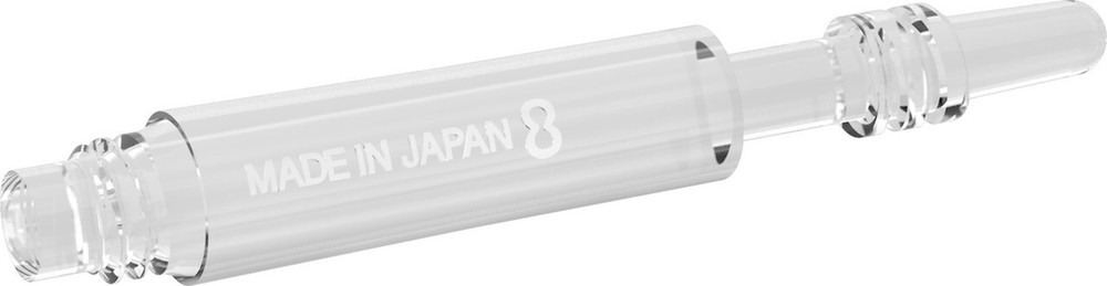 Target 8 Flight Spinning Shaft Short Clear (19mm)