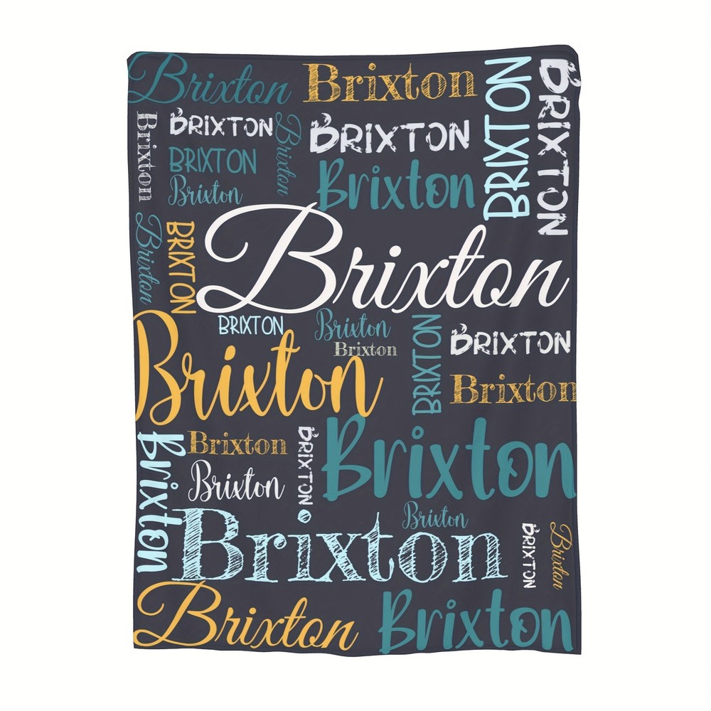 Personalized Blanket with Name Personalized Blanket Customized Name Blanket √