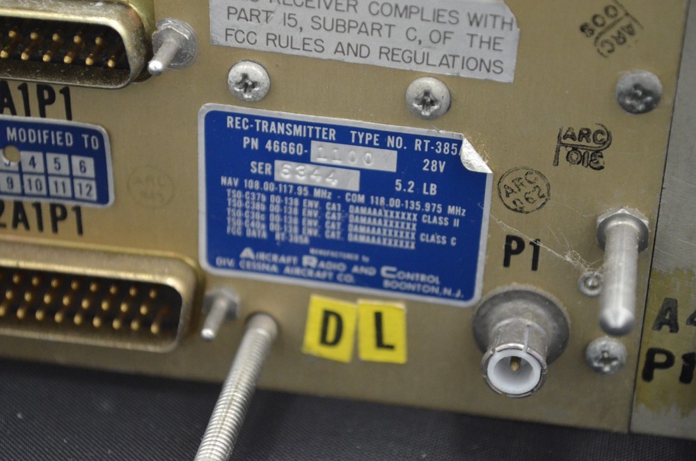 ARC RT-385A NAV/COM Receiver. As Removed, Unknown Working Condition.