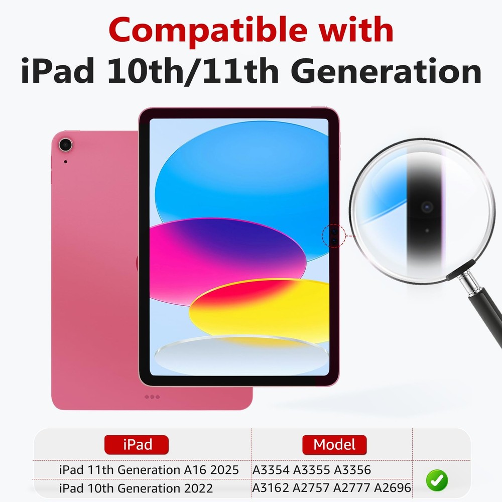 bersem Screen Protector Compatible with iPad A16 10.9'', transparent