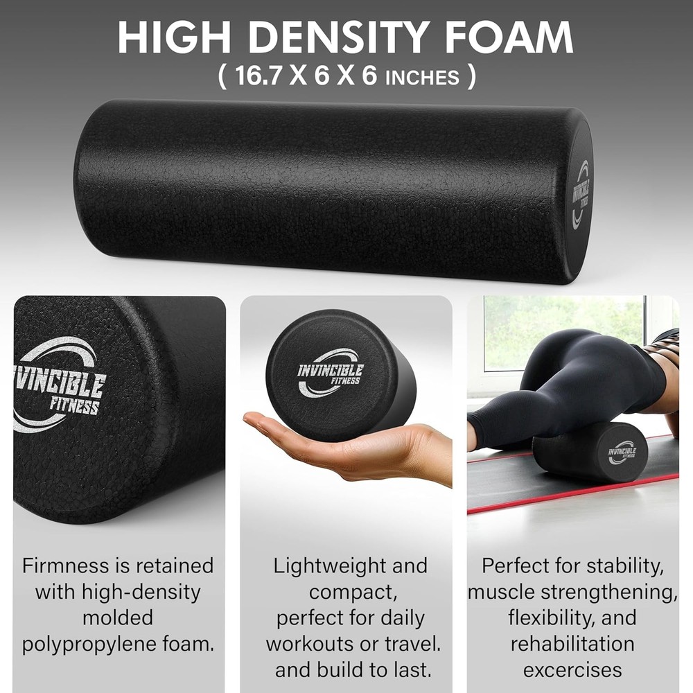 Invincible Fitn 17'' EPP Fo Roller for Deep Tissue Massa – Enhance