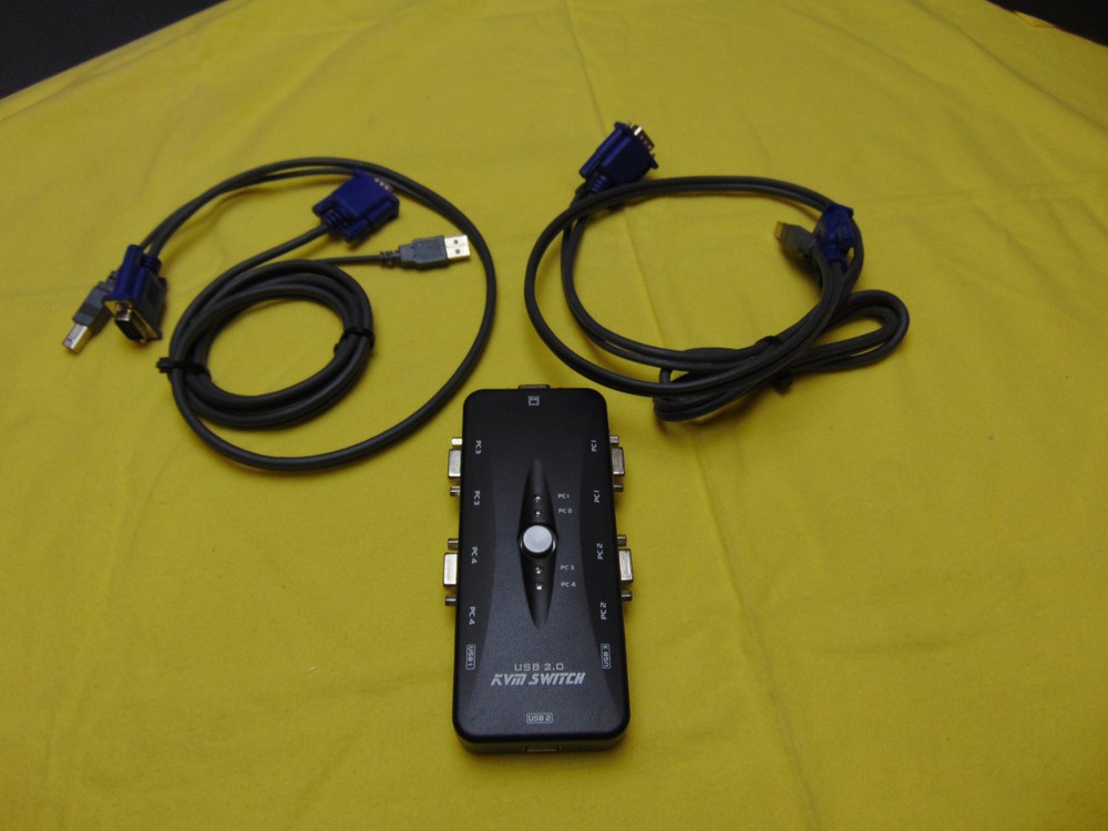 USB 2.0 4 Port KVM Switch