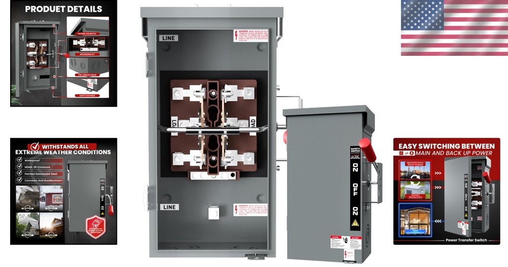 Weather-Resistant 200A Generator Transfer Switch: Secure Power Transition