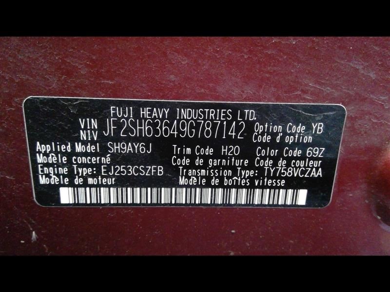 FORESTER 2009 Headrest 361950