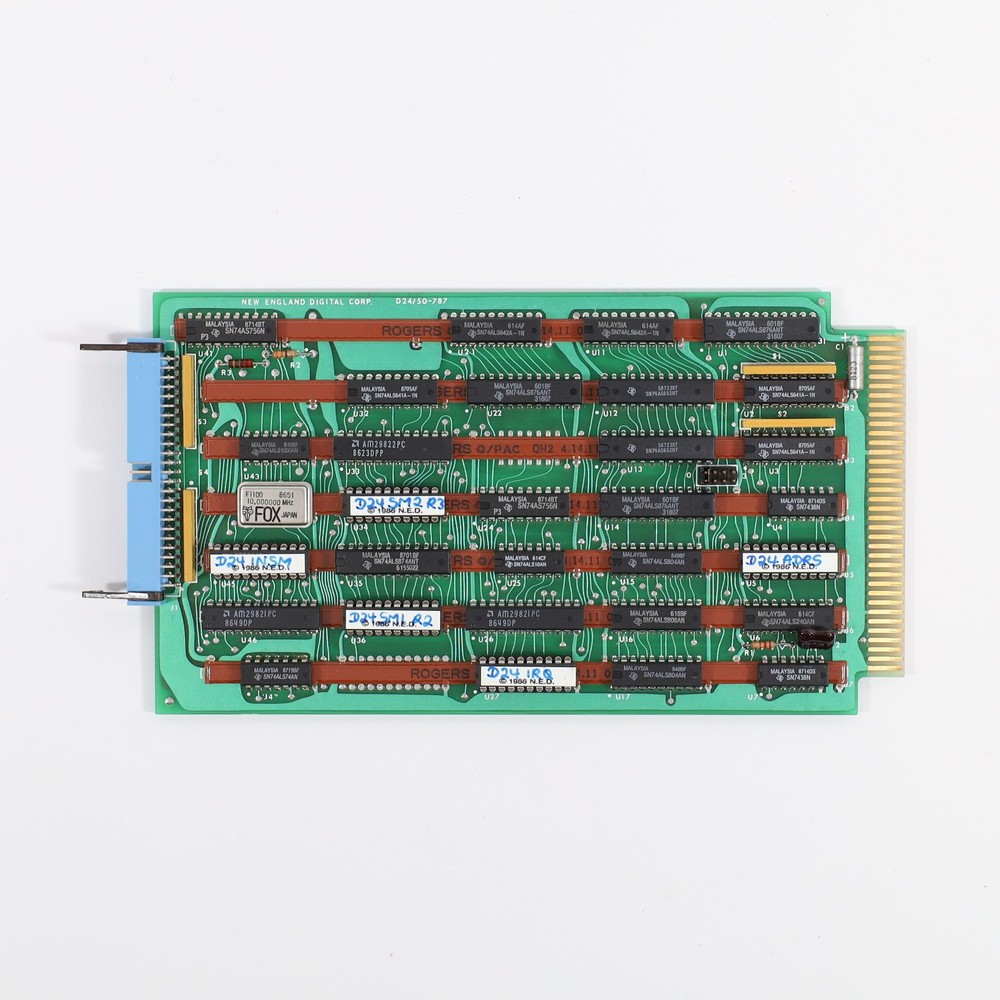 New England Digital Synclavier D24/50 Computer Bin Card