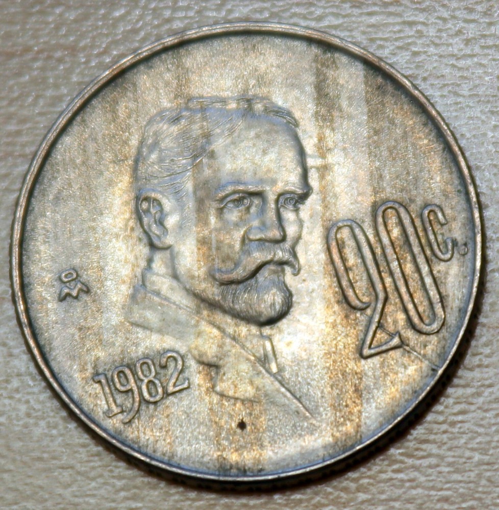 1982 Mexico 20 Centavos Francisco Indalecio Madero