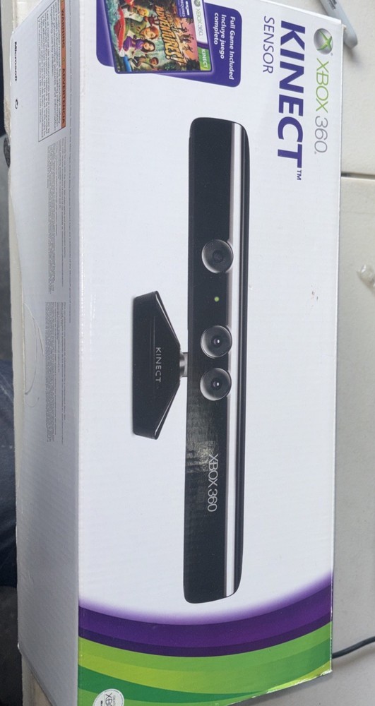 X Box 360 Kinect Sensor with Kinect Adventures With Game